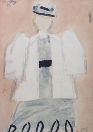 Piotr Potworowski (1898-1962), Projekt kostiumu Molly do sztuki „Pośredniczka matrymonialna”, 1959