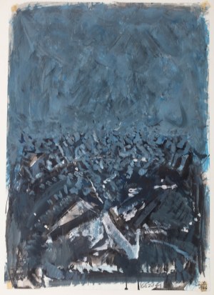 Aleksander Kobzdej (1920-1972), Blauer FELD 9, 12 VI 1966