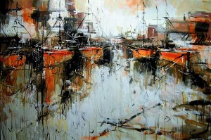 Dariusz Grajek (ur. 1964), Łodzie na Costa Brava…, 2016