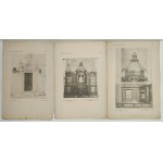 Architectural album of monuments of XII-XIX centuries. - 25 cards from various notebooks