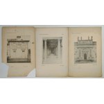 Architectural album of monuments of XII-XIX centuries. - 25 cards from various notebooks