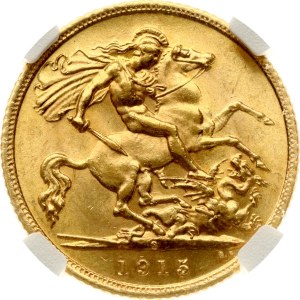 Australia 1/2 Sovereign 1915 S NGC MS 63