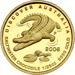 Australia 5 Dollars 2006 P Saltwater Crocodile
