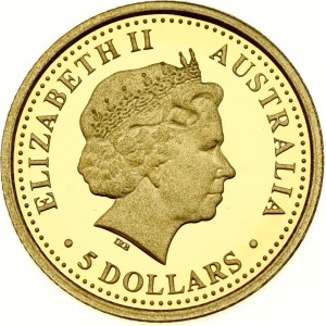 Australia 5 Dollars 2006 P Saltwater Crocodile