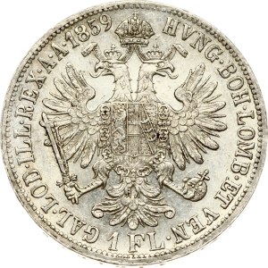Rakúsko 1 Florin 1859 A
