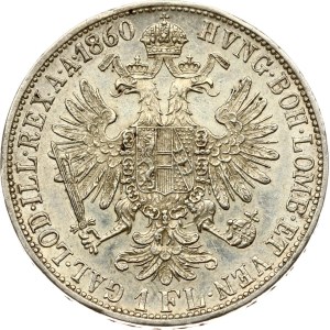 Austria 1 Florin 1860 A