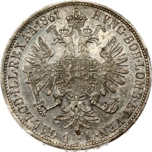 Austria 1 Florin 1861 A