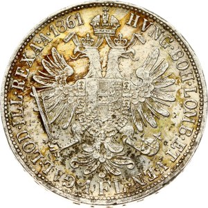 Austria 1 Florin 1861 A