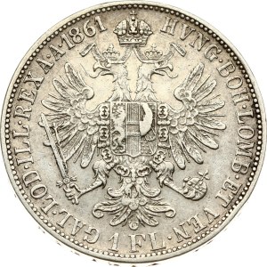 Austria 1 Florin 1861 A