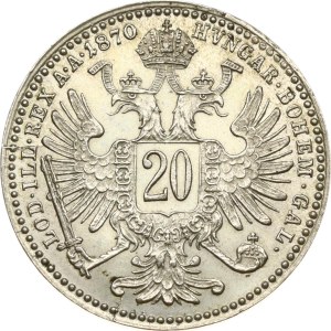 Austria 20 Kreuzer 1870