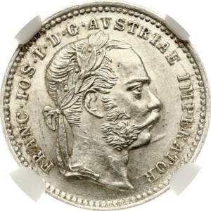 Austria 10 Kreuzer 1872 NGC MS 63