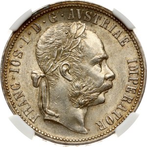 Austria 1 Fiorino 1878 NGC MS 62
