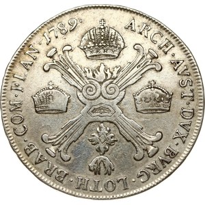 Austrian Netherlands 1/2 Taler 1789 A