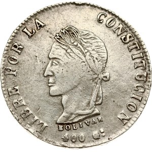 Bolivia 8 Soles 1863 PTS FP