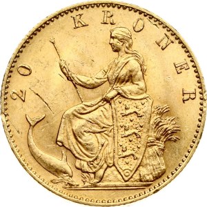 Denmark 20 Kroner 1900 VBP