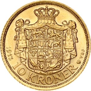 Denmark 10 Kroner 1913 VBP