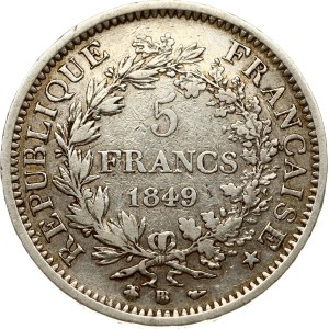 France 5 Francs 1849 BB