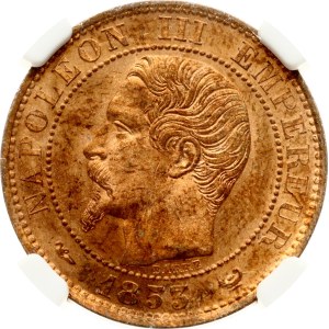 France 5 Centimes 1853 W NGC UNC DETAILS