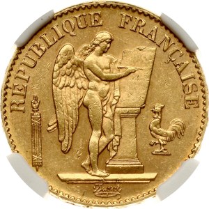 France 20 Francs 1895 A NGC MS 62