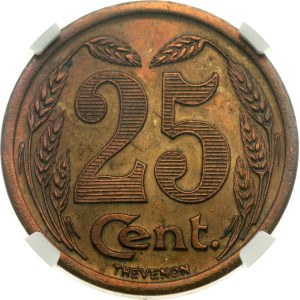 Francia Evreux 25 Centesimi 1921 Chambre de Commerce NGC UNC DETTAGLI