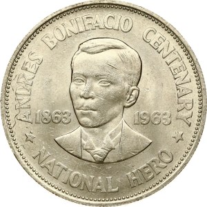 Philippines Peso 1963 Andres Bonifacio