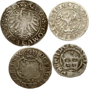 Poland Polgrosz - 1/24 Talara 1492-1763 Lot of 4 coins