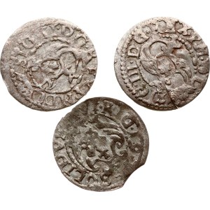Poland Szelag 1619 Riga Lot of 3 coins