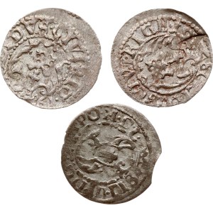 Poland Szelag 1619 Riga Lot of 3 coins