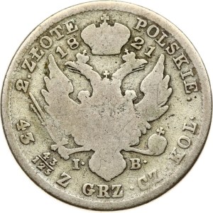Poland 2 Zlote 1821 IB