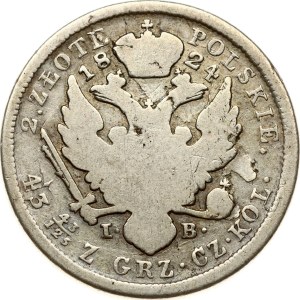 Poland 2 Zlote 1824 IB