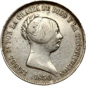 Spain 20 Reales 1850