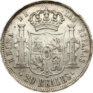 Spain 20 Reales 1850