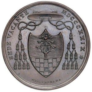 Medale włoskie - Państwa papieskie. Sede Vacante. Skarbnik Generalny Mo...