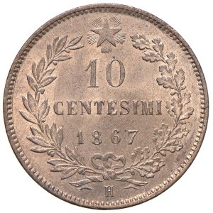 Savoy - Kingdom of Italy. Victor Emmanuel II (1861-1878). 10 cents...