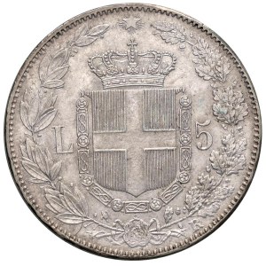 Savoy - Kingdom of Italy. Umberto I (1878-1900). 5 Lire 1879. Ag. Gigant...