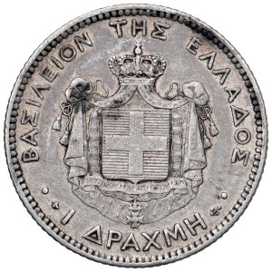 Foreign Mints - Greece. George I (1863-1913). Drachma 1874. Ag gr. 4.9...