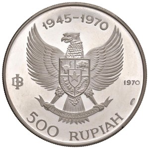 Foreign Mints - Indonesia. Repubblica (dal 1945). 500 Rupie 1970. Ag g...