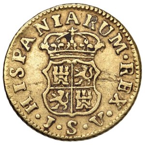 Ausländische Münzstätten - Spanien. Karl III. (1759-1788). 1/2 Escudo 1761 Sevilla...
