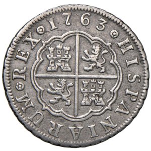 Foreign Mints - Spain. Charles III (1759-1788). 2 Reales 1763 Madrid. A...