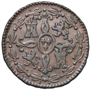 Foreign Mints - Spain. Ferdinand VII (1808-1833). 2 maravedis 1826 S...