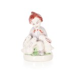 Figurine "Girl feeding rabbits", Manufactory of Ceramic Products "Steatite".