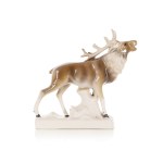 Figurine "Deer," Manufactory of Ceramic Products "Steatite."