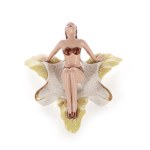 Ashtray "Girl on a flower cup", Manufactory of Ceramic Products "Steatite".