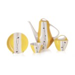 designed by Henryk BARAN (b. 1931), "Barbara" coffee set, ZPS "Bogucice".