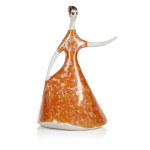 designed by Eryka TRZEWIK-DROST (b. 1931), Figurine "First Ball", Porcelany Factory "Bogucice".