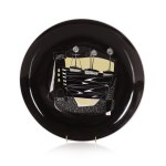 proj. dec. Teresa WALIGÓRSKA, Patera "Swiatła w Redzie", Zaklady Porcelany Stołowej "Krzysztof" ("Wawel") Porcelany Table Factory