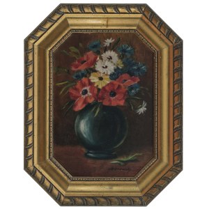 FRANOWSKI, Brunon (1894-1957) - Field flowers in a vase, circa 1930.