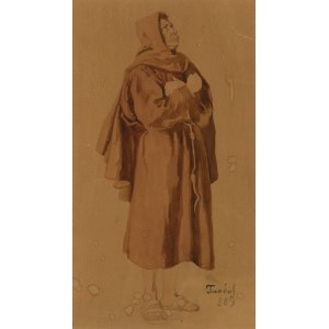 TONDOS, Stanislaw (1854-1917) - Study of a monk. 1889