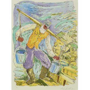 GOLDBERG, Chaim (1917-2004) - Nosiwoda z Kazimierza