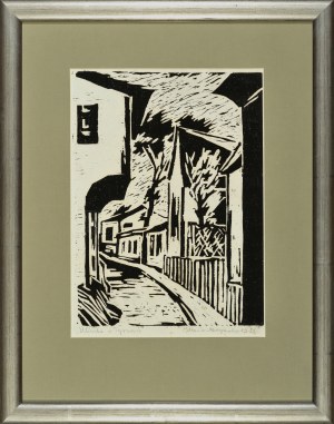KURAN-BOGUCKA, Irena (1925-1995) - Uliczka w Tyrowie. 1958